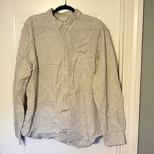 Grey Long Sleeve Button Up